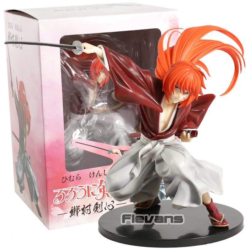box Rurouni Kenshin Himura Kenshin Samurai X фигурка игрушка Коллекционная ПВХ модель Фигурка - Цвет: box