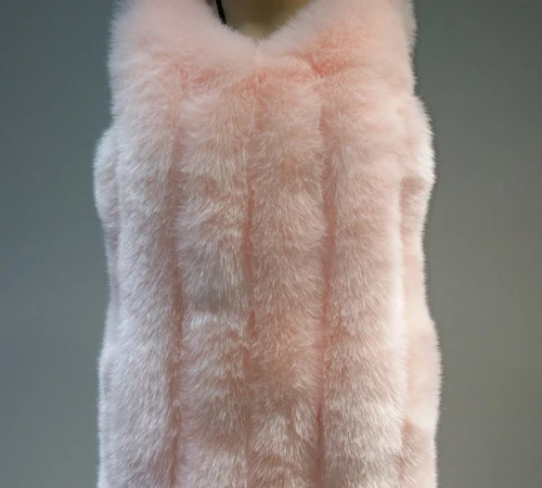 Pink ZADORIN зимнее пальто для женщин роскошный меховой жилет из искусственного меха с капюшоном теплая куртка из искусственного меха пальто женский тонкий жилет veste femme - Цвет: Pink