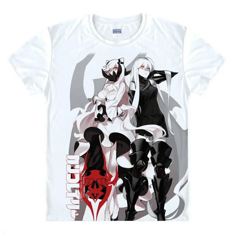 Kantai Collection аниме футболка Yudachi Рубашка футболки для пары персонажи быстрое