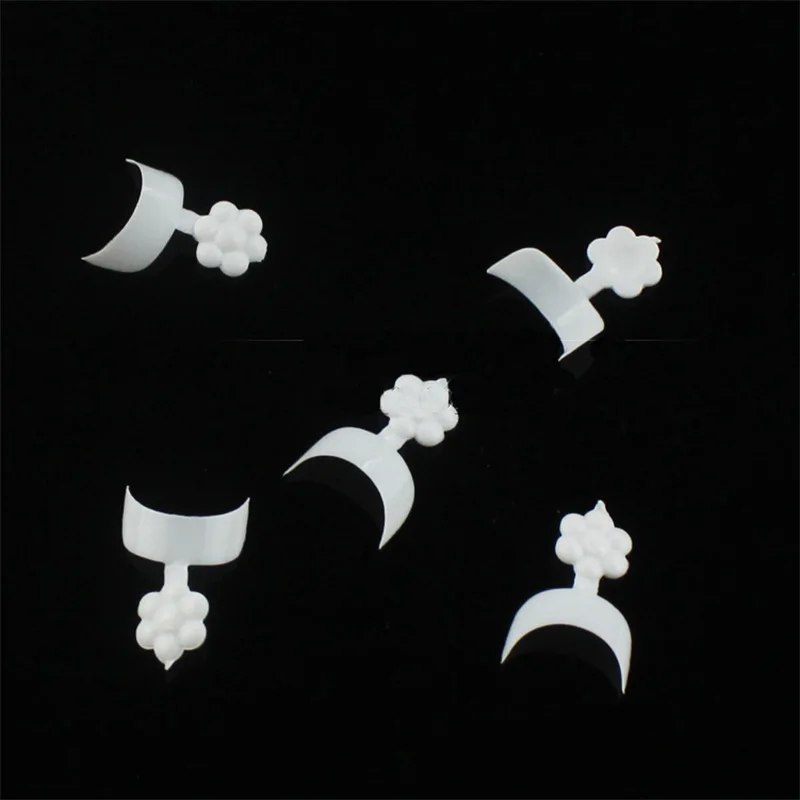 500 шт. накладные ногти для французского маникюра белый красный черный|french manicure false