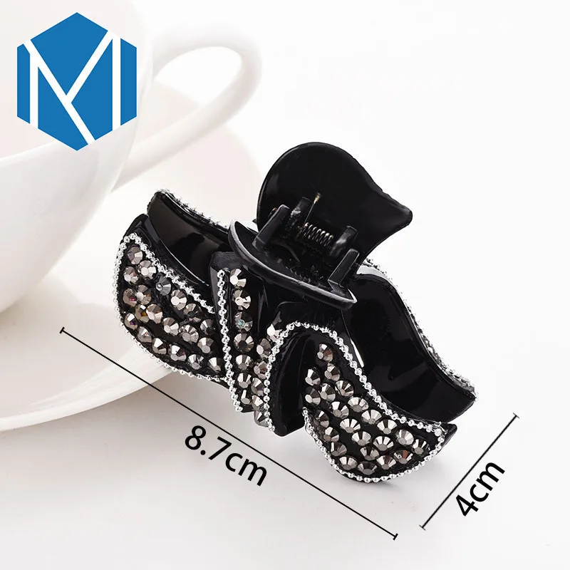 М MISM Зажимы для волос в виде крепления когтей с кристаллами для женщин - Аксессуары для волос с широкими зажимами - Красивые зажимы для волос в виде краба - Головные уборы для девочек.