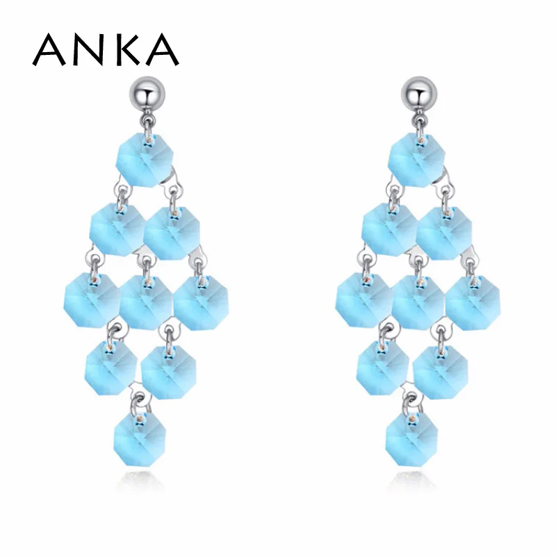 НОВЫЕ геометрические висячие серьги подвески с хрустальными люстрами для женщин