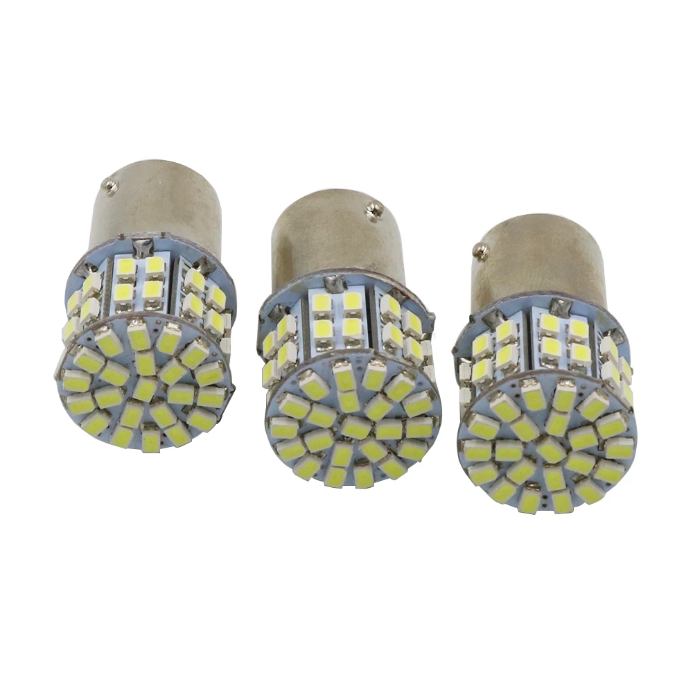 YSY 2 шт. светодиодные тормозные лампы белого и красного цвета BA15S R5W 1156 P21W 1206 3020 50SMD