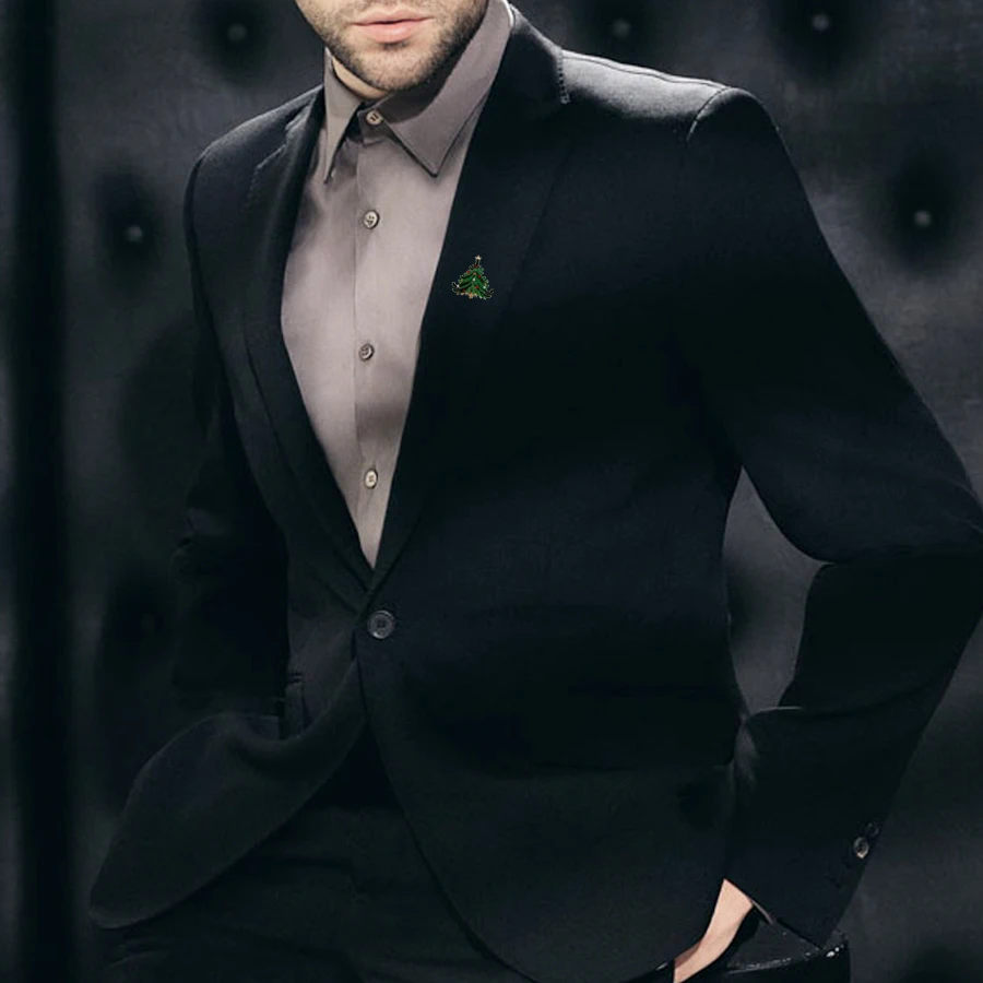 Милые рождественские броши в виде дерева для женщин аксессуары брошь из