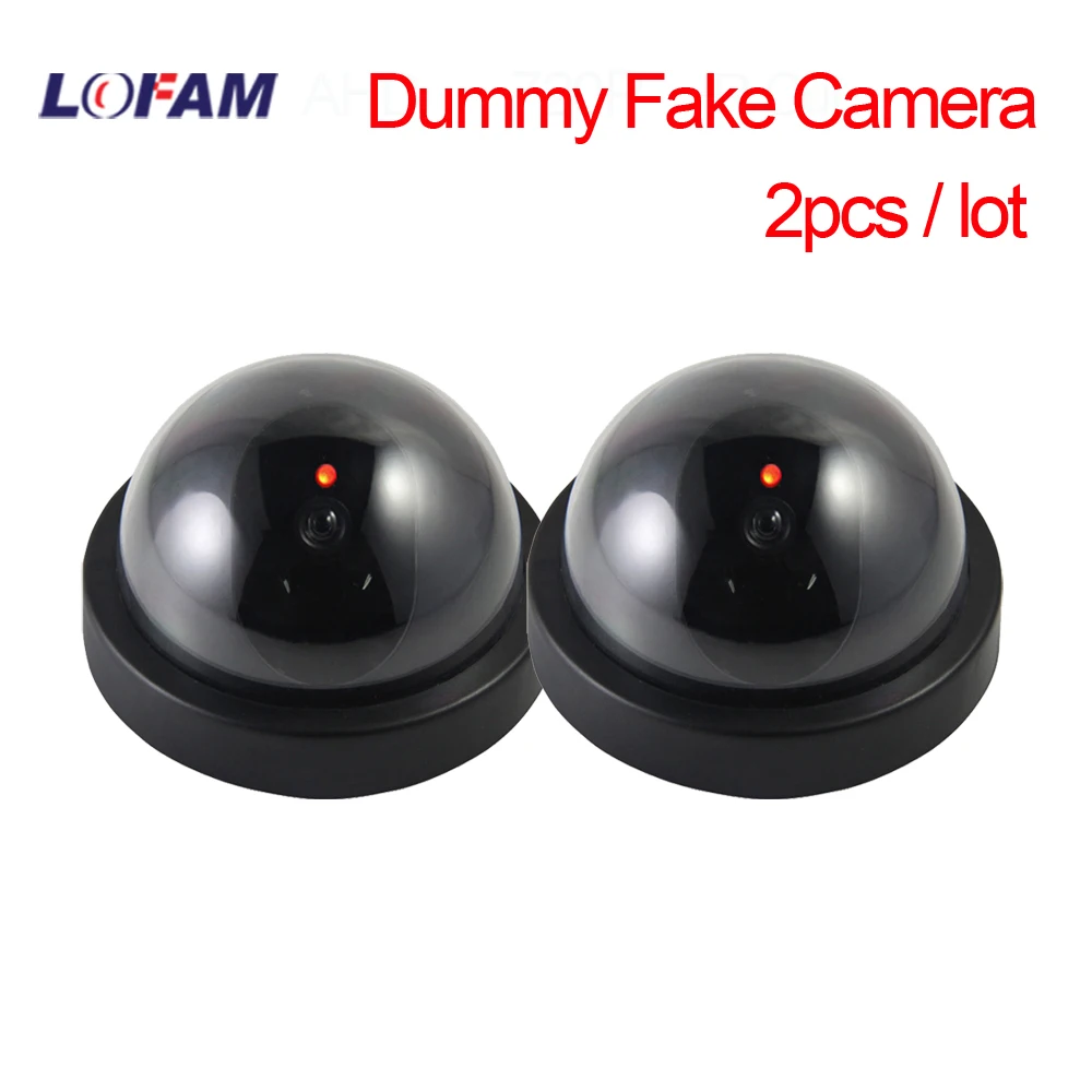 LOFAM 2 шт. моделирование безопасности поддельные Dome Dummy камера Камера с красными