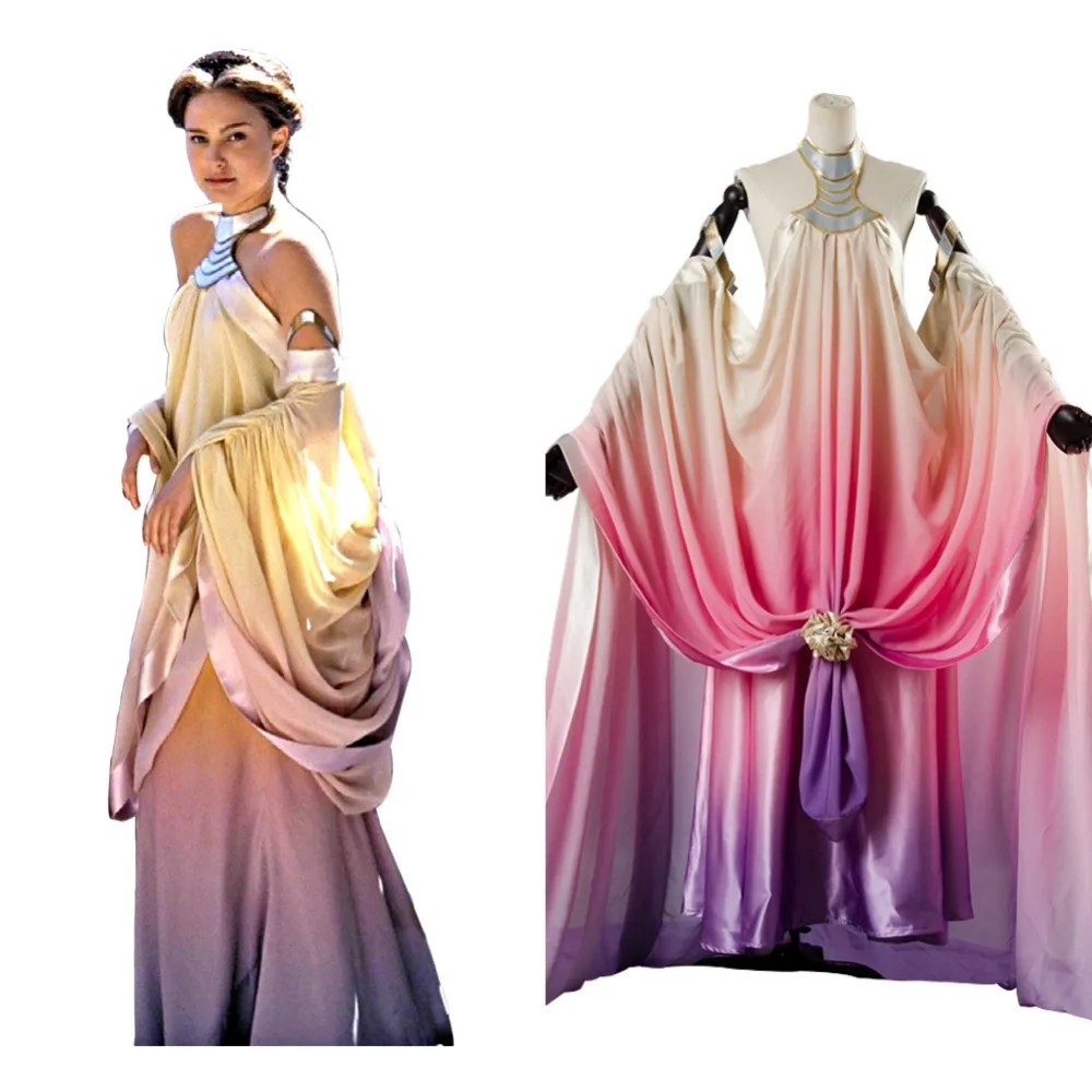 Женский костюм для косплея Star Cosplay Wa 3 Padme Amidala Naberrie платье Лебединое озеро