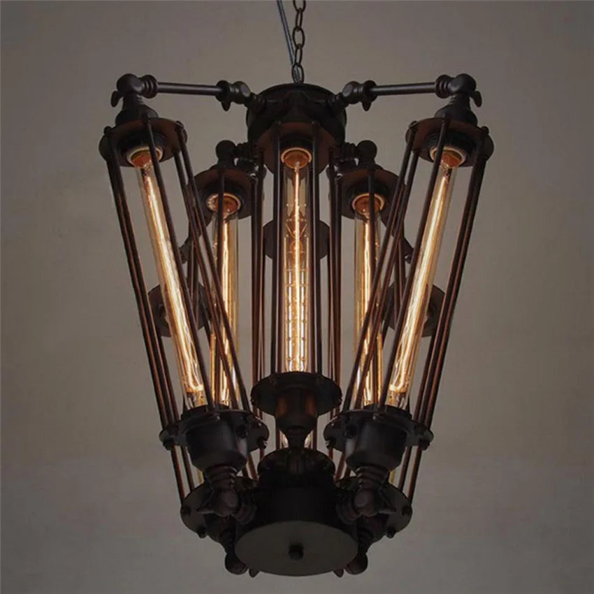 American Retro Pendant Lights Industrial lamp Loft Vintage Restaurant Bar Alcatraz Island Edison Lamp Hanging light | Лампы и