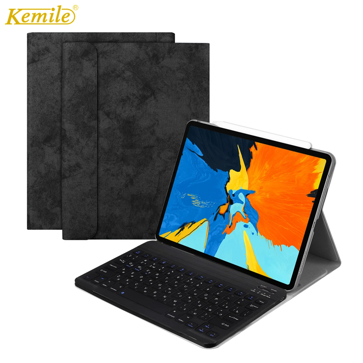 Русская клавиатура для iPad Pro 11 чехол Bluetooth Тонкий умный кожаный 2018