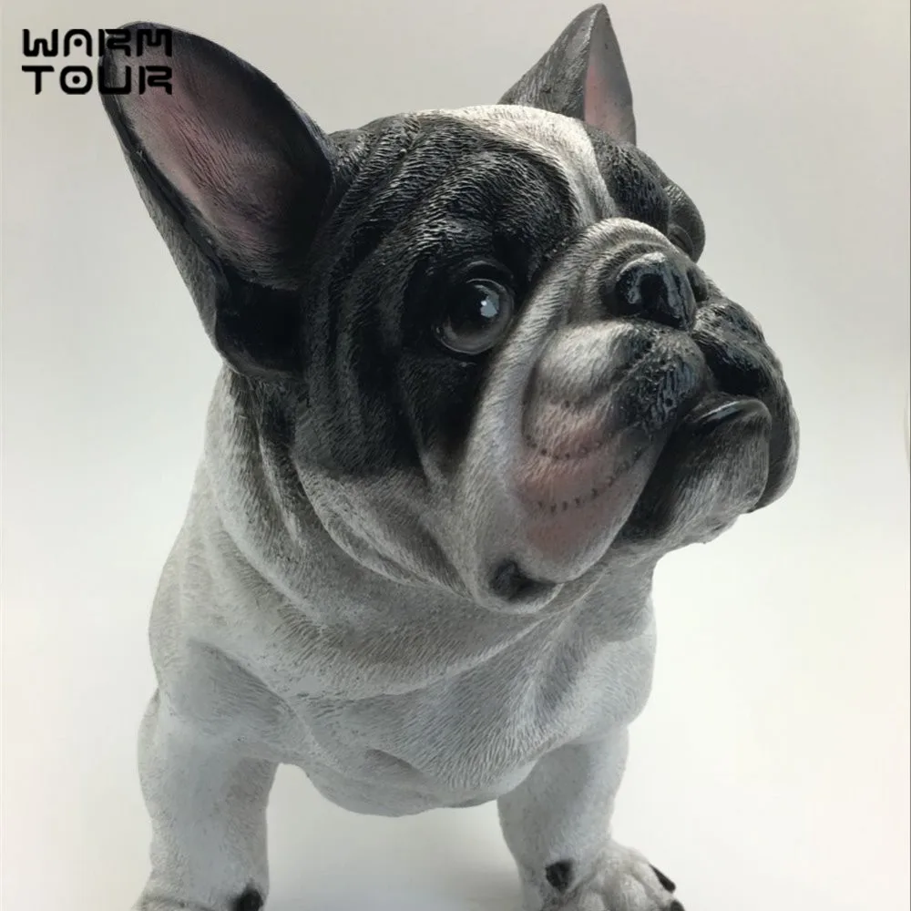 New Resin Dog European Pop Art Craft Figurine Statue Husky / Bulldog Artificial Best Gift Free Shipping | Дом и сад