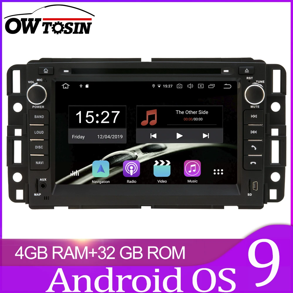 Автомобильное радио Owtosin мультимедийный видео плеер навигация GPS Android 9 0 для GMC Yukon