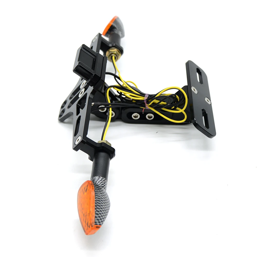 Мотоцикл Регулируемый угол номерной знак рамка держатель кронштейн для Honda Kawasaki