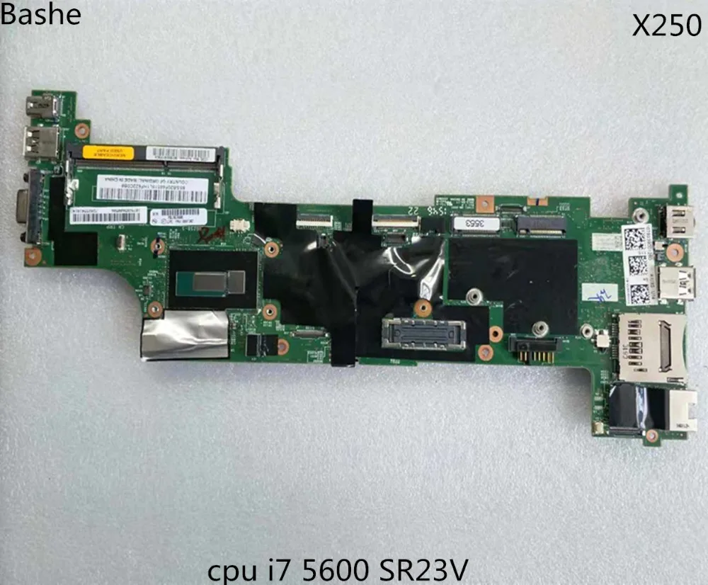 Материнская плата для ноутбука Lenovo ThinkPad x250 FRU 00HT387 CPU SR23v I7 5600U 100% тест|Материнские