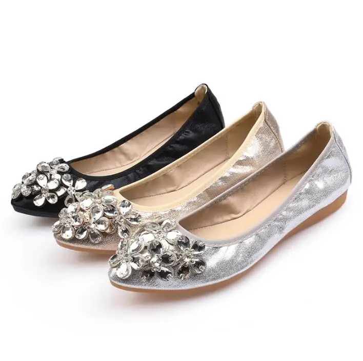 XGRAVITY с украшением в виде кристаллов на плоской подошве Балетки цветочным принтом