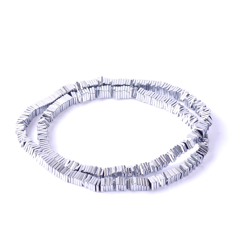 Гематитовые бусины для самодельных украшений разноцветные яркие Квадратные 1