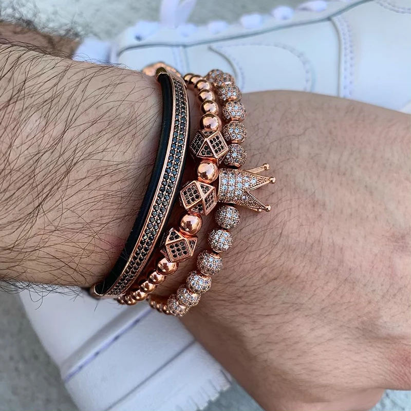 Мужские ювелирные изделия 3 шт./компл. хрустальный шар этнические полые заклепки