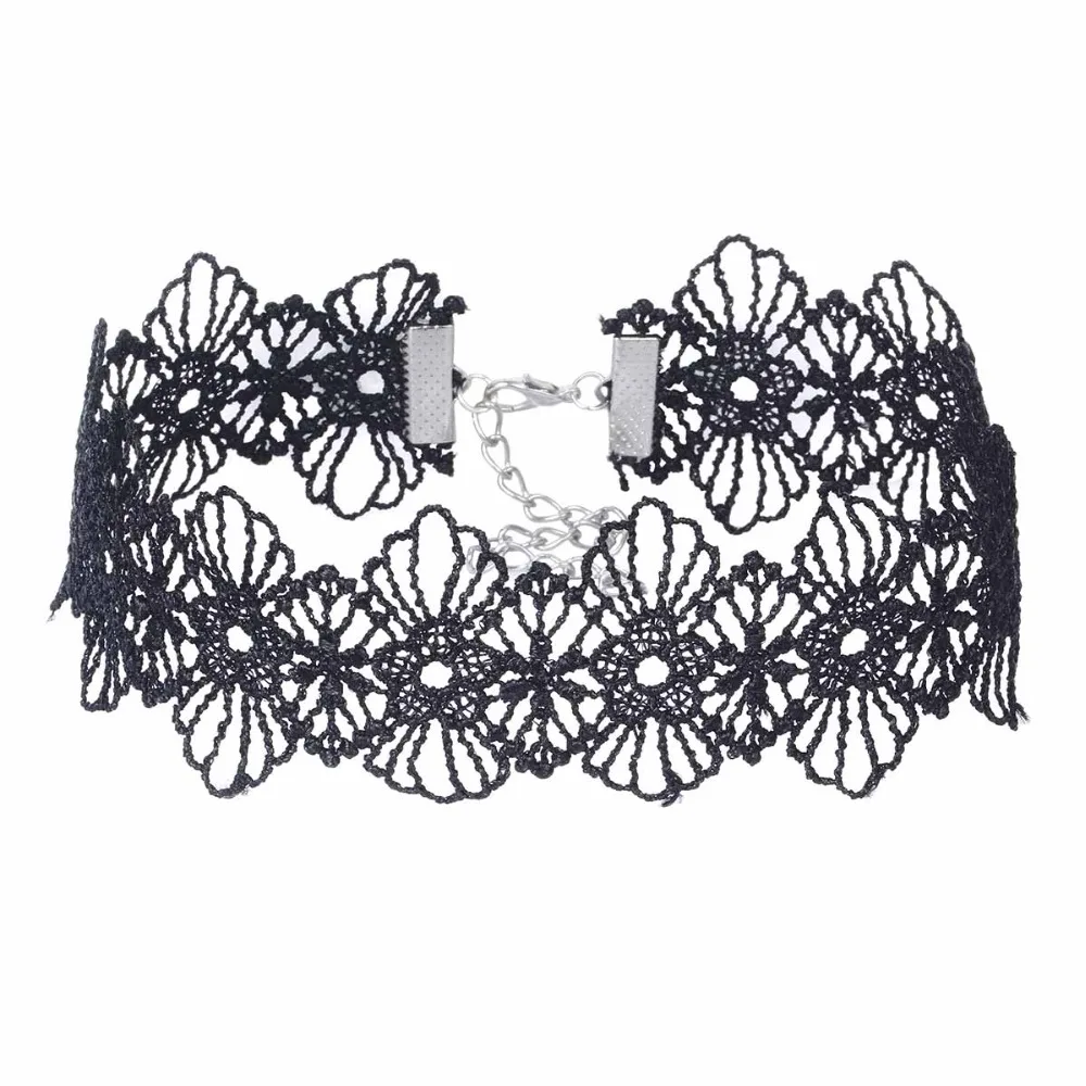 Новое поступление модные стильные женские Чокеры многоцветные кружевные Чокер