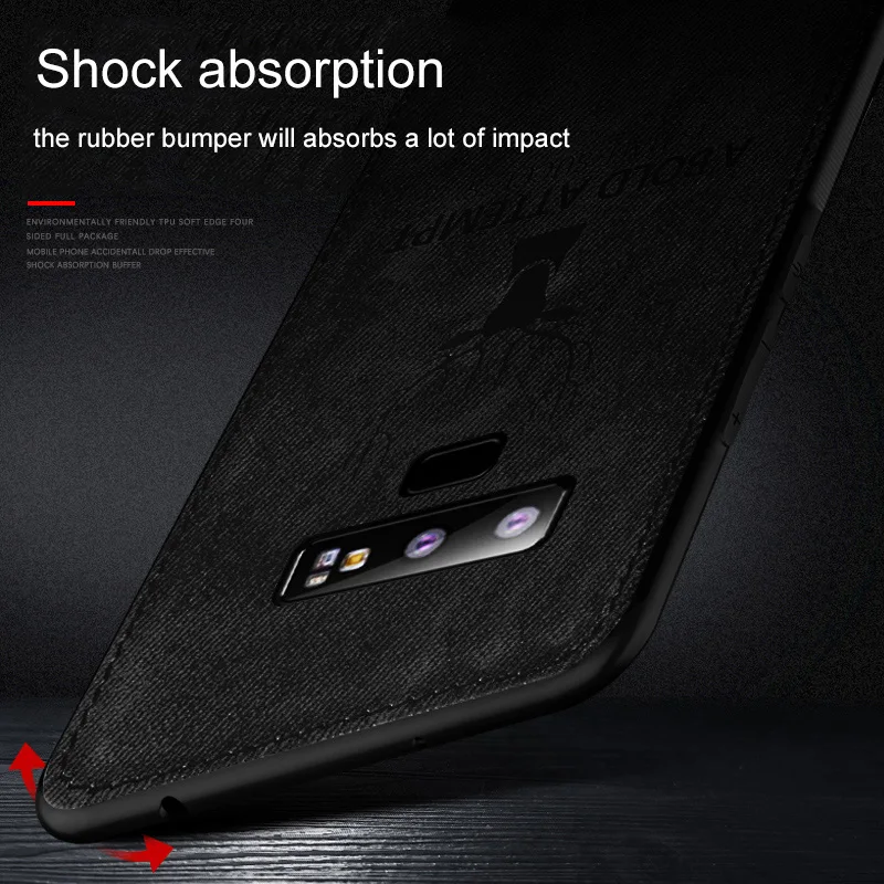 Back Capa Protective Cover Phone Case for Samsung Galaxy S10 Lite S9 S8 Plus Deer Pattern Note 9 8 A6 2018 |