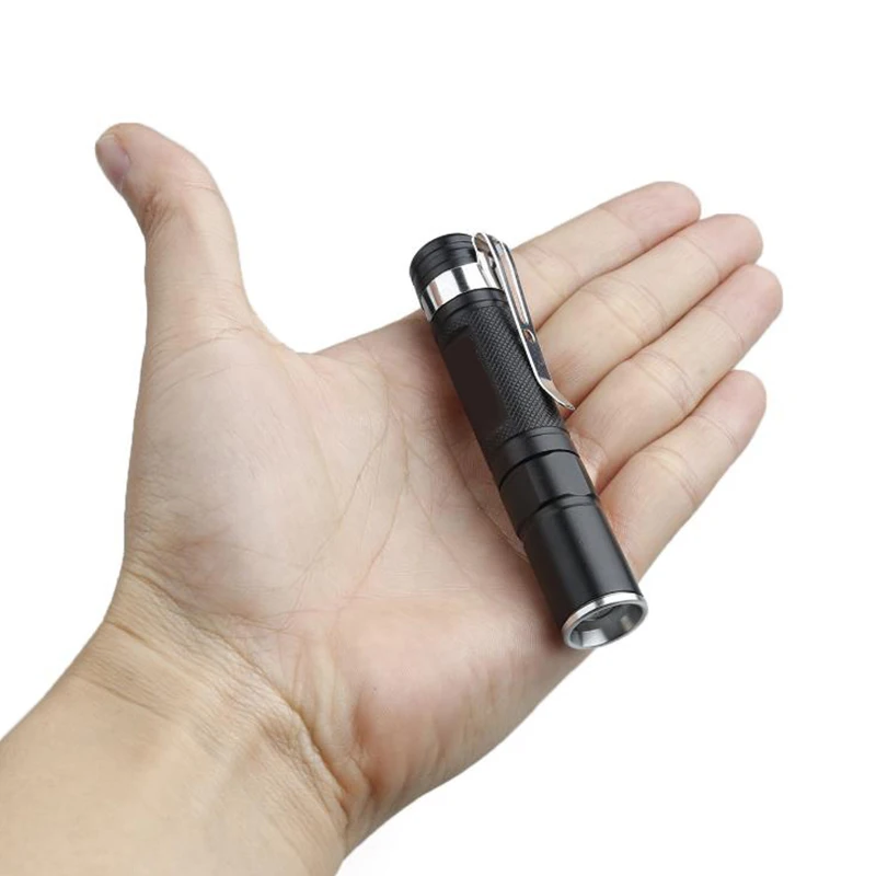 

Flashlight Waterproof Plastic Portable Torch Light Handle Work Pen Holder Magnet Flashlight Mini Pocket Lamp 3W