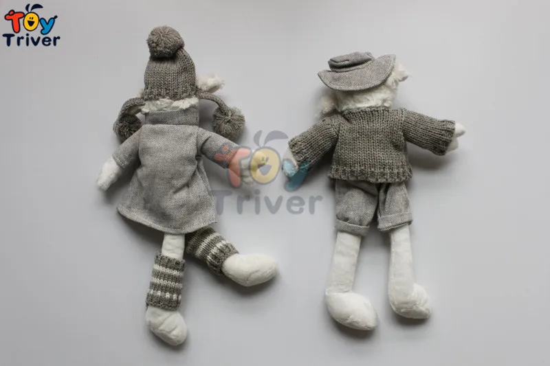 Кавайная овечка ягненок вязаные плюшевые игрушки ручной работы мягкие животные