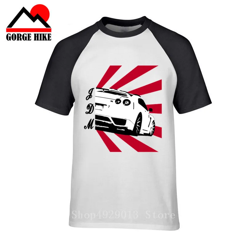 GTR Racing Fashion Man JDM Drift Car M I J T Shirt 2018 Men's Stylish Unique Tee TShirt Nice Camiseta Short Sleeve Sunset Design |