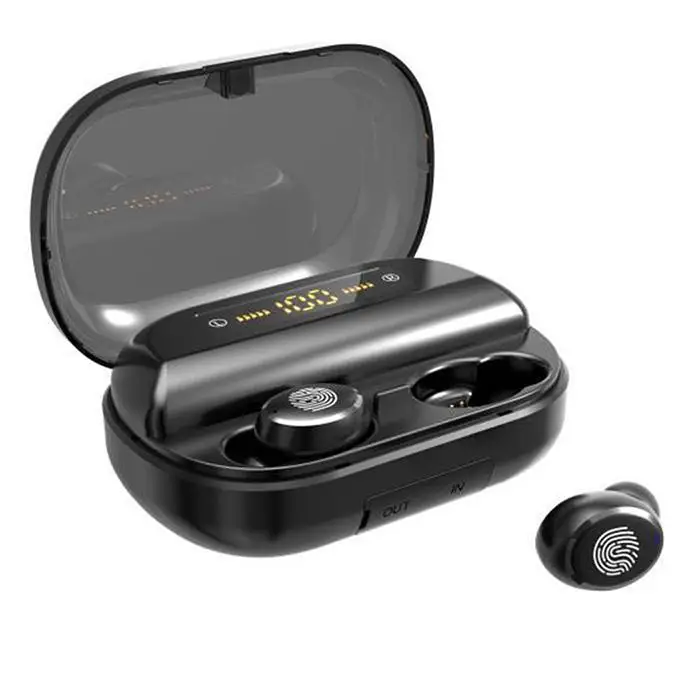 Беспроводная Bluetooth Hifi гарнитура стерео в ухо 2400 мАч Мини CVC8.0 наушники Поддержка с