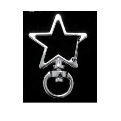 DIY0069-10pcs-starSV 10 шт. DIY Подвески Кошка Сердце брелок вешалка Звезда Луна крылья Смола ювелирные изделия, подвески, аксессуары ручной работы застежка Омар фурнитура - Цвет: DIY0069-10pcs-starSV