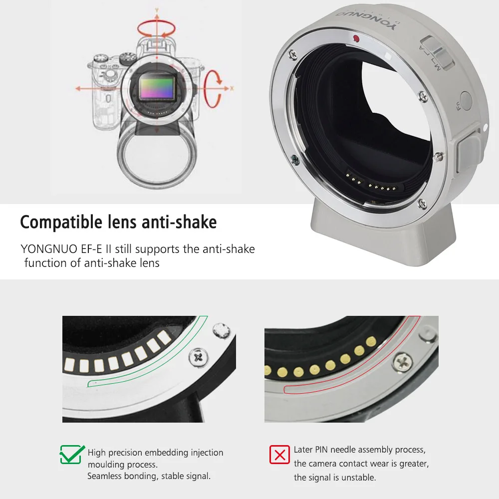 Кольцо адаптер для объектива YONGNUO Sony кольцо камеры E Mount автофокус Canon EF/EF Len A6300 A6000