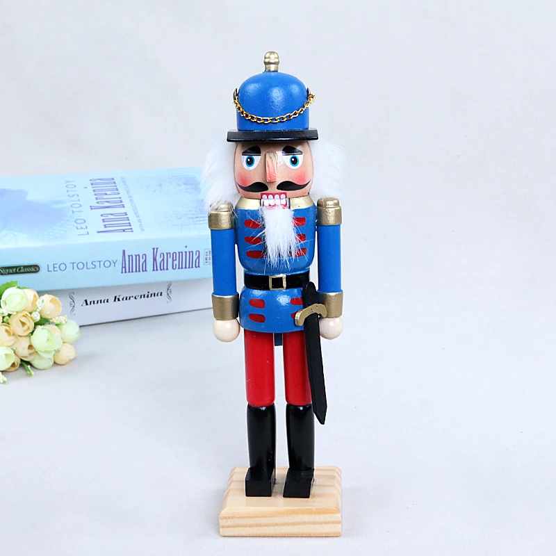 Новинка новогодний праздничный гайковёр высотой 25 см милые солдаты HY Type 4