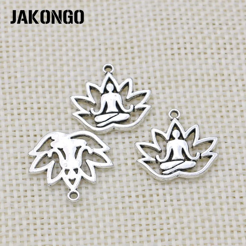 JAKONGO антикварные посеребренные подвески для йоги аксессуары изготовления