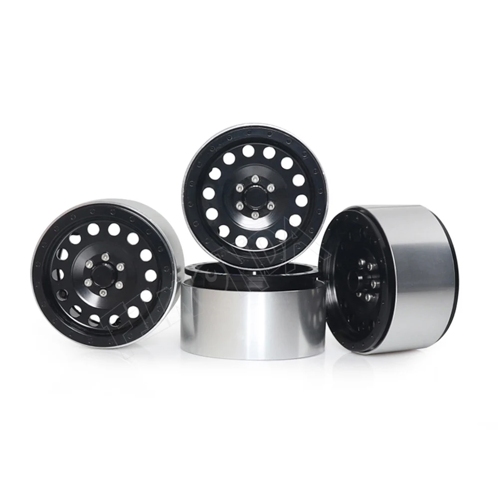 

4pcs Aluminum Alloy 2.2 Inch Beadlock Wheel Rims for 1/10 RC Crawler Car Axial SCX10 TRX4 RR10 Wraith 90018 TF2 CC01