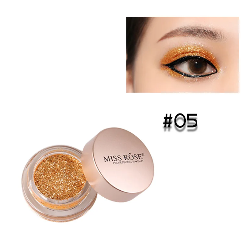 Miss Rose 1 шт. новинка портативные тени для век макияж блестящий порошок мерцающие