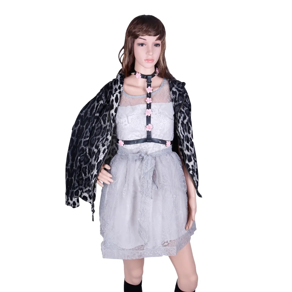 Портупея Пастельная готика ремни женские широкие кожаные пояс-кушак для женщин