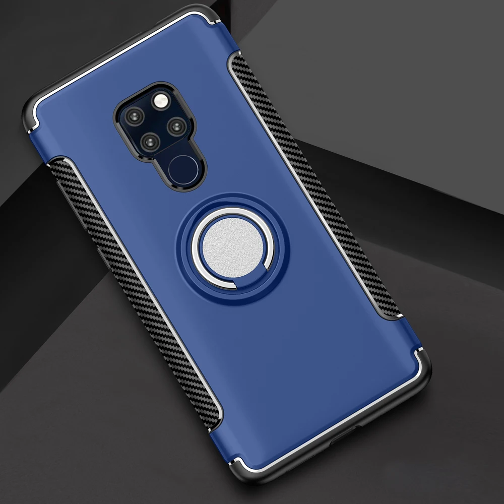 Противоударный чехол для huawei P20 lite Коврики 20 Pro P10 lite Honor 10 9 lite 8X8 7X P9 V10 Nova 3 3i играть P Smart держатель кольцо крышки