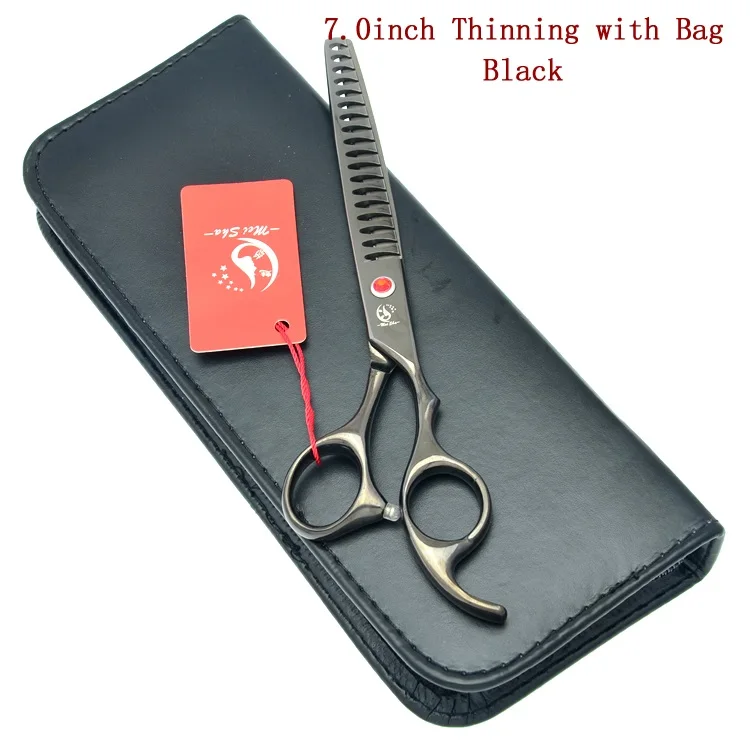 HB0032 Black add bag Meisha 7," профессиональные ножницы для домашних животных Япония 440c стальные ножницы для собак филировочные ножницы для кошек ножницы для стрижки волос Tesoura HB0031 - Цвет: HB0032 Black add bag