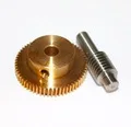 2 компл./лот 0,5 пресс-форм 71 зубьев 1: 71 нейлон червячная Шестерни+ Медь Червь Стержень игрушка «сделай сам» Запчасти- Шестерни внутреннее отверстие: 21,8 мм