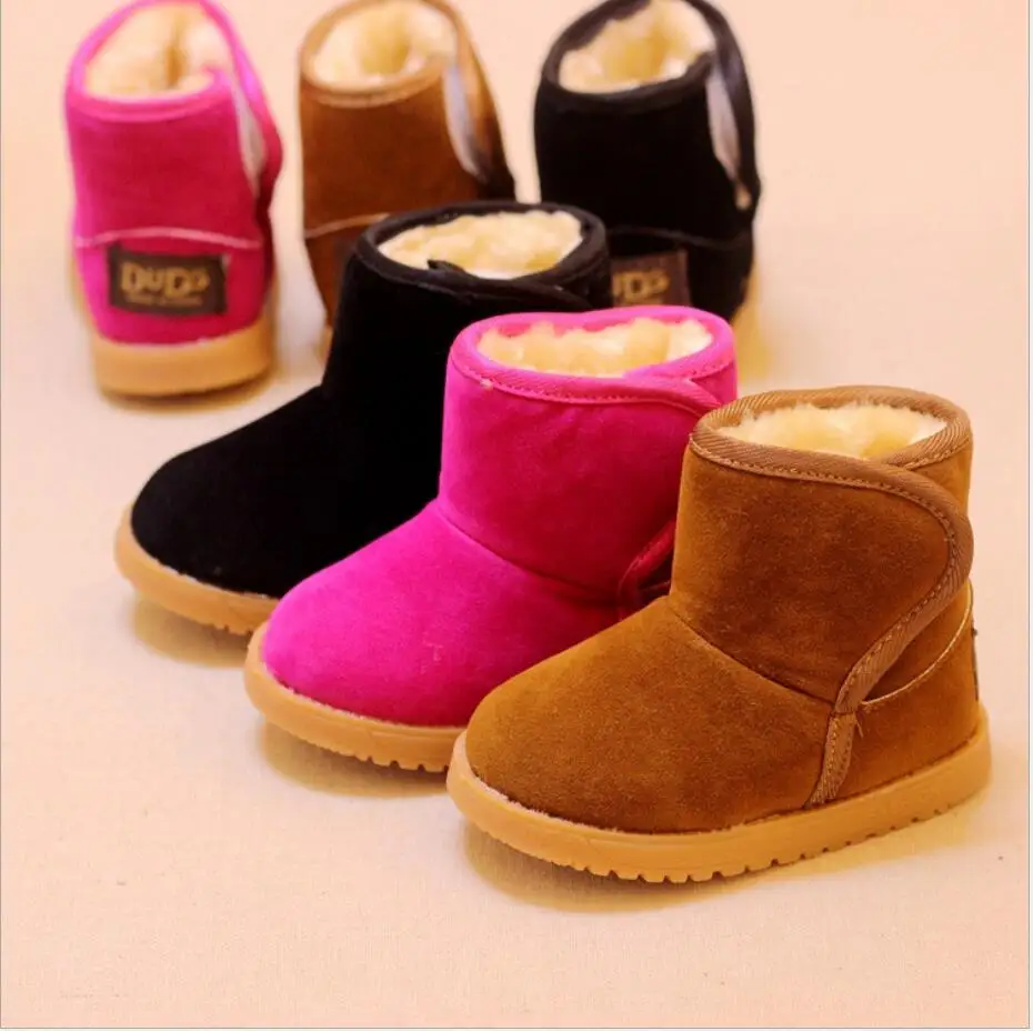 Новая зимняя детская обувь зимние сапоги для мальчиков плюс бархатные туфли из