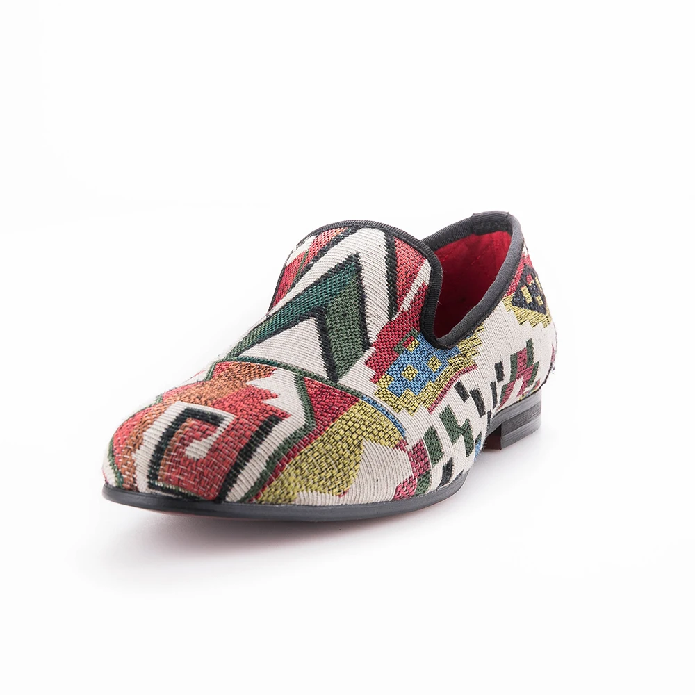 Мужские лоферы ручной работы смешанные цвета для мужчин вязаные туфли с красным