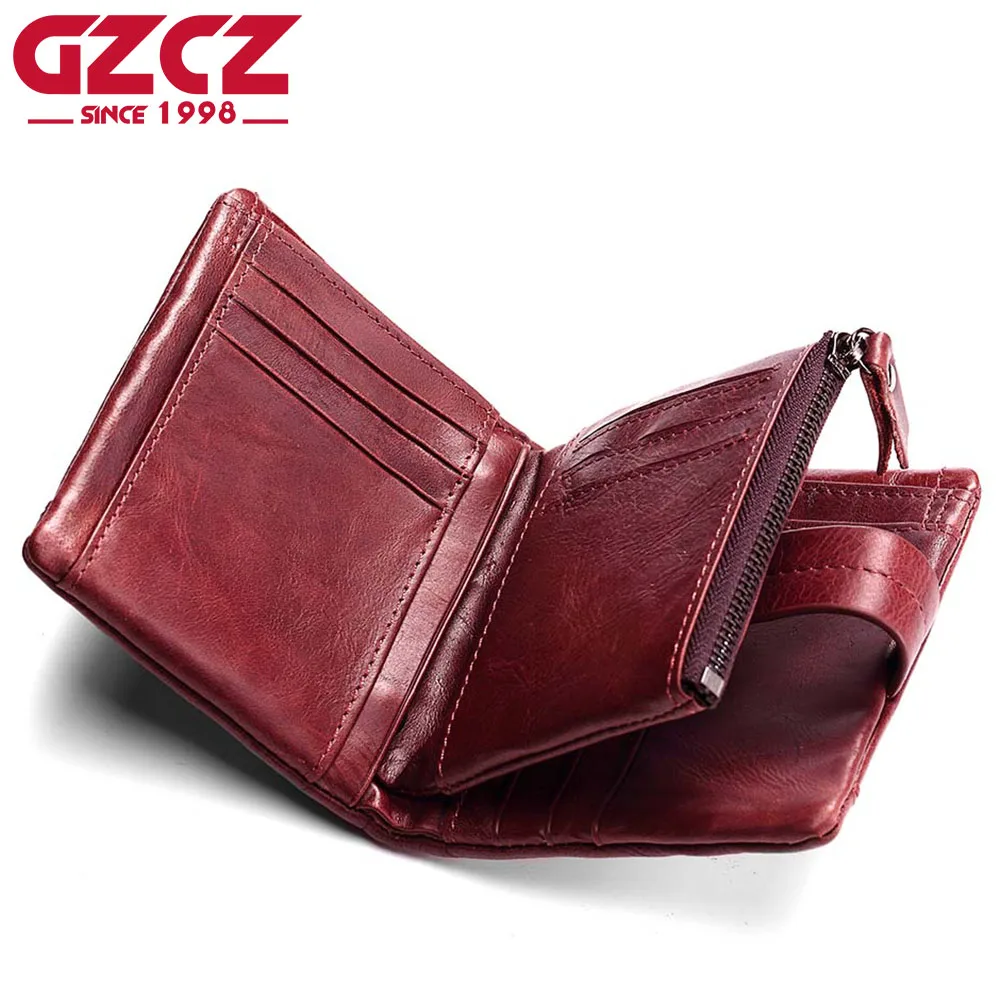 Женский кошелек GZCZ из натуральной кожи короткий женский с монетницей для леди