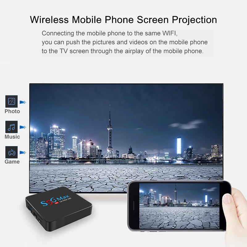Android 9,0 Smart tv BOX 4 ГБ 32 ГБ S96 MAX ТВ приставка RK3318 2,4G/5G двойной wifi BT4.1 4K медиаплеер ТВ приемник PK X96
