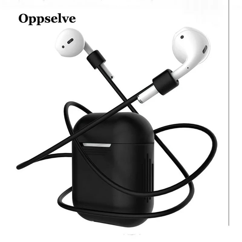 Силиконовый чехол Oppselve для Apple Airpods наушников ремешок беспроводных Bluetooth Air