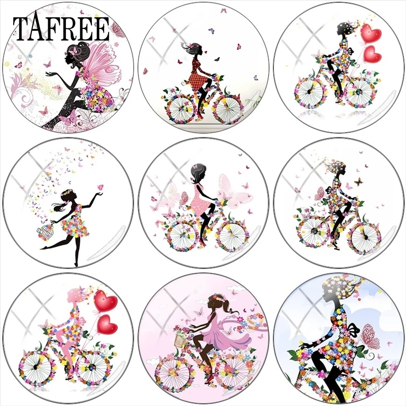 TAFREE Красота Мода девочки дети s 12 мм/15 мм/16 мм/18 мм/20 мм/25 мм круглый фото стекло