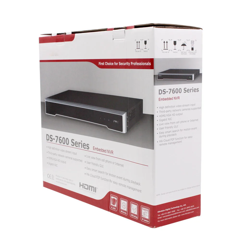 HIK оригинальный зарубежный DS 7608NI I2/8 P для HD ip камеры до 12 МП Поддержка записи