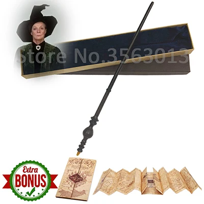 Minerva McGonagall Оригинальная версия качество металлический сердечник Делюкс COS Дамблдор Волшебная палочка волшебная палочка с подарочной коробкой пакет Hp - Цвет: Minerva McGonagall