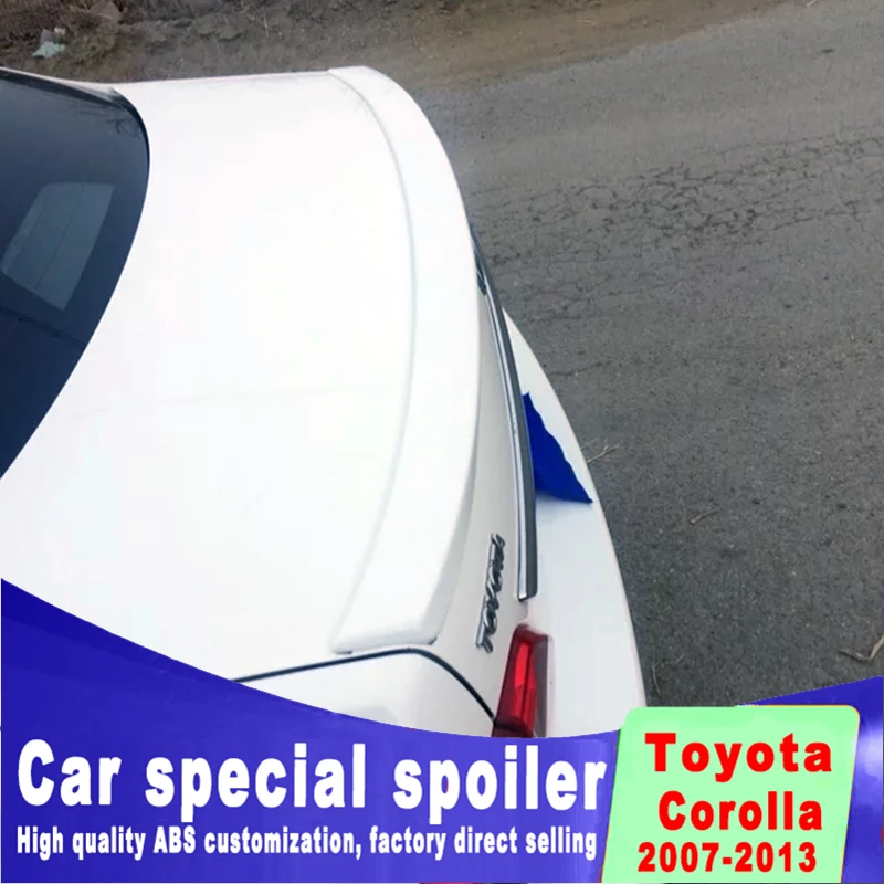 2007 до 2013 года Corolla пластиковый задний нижний Спойлер ABS дефлектор Резиновая полоса Спойлеры внешняя отделка
