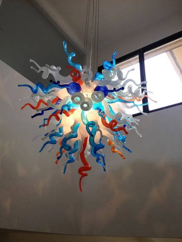 Необычная художественная люстра из дутого стекла подвесная Chihuly новый домашний
