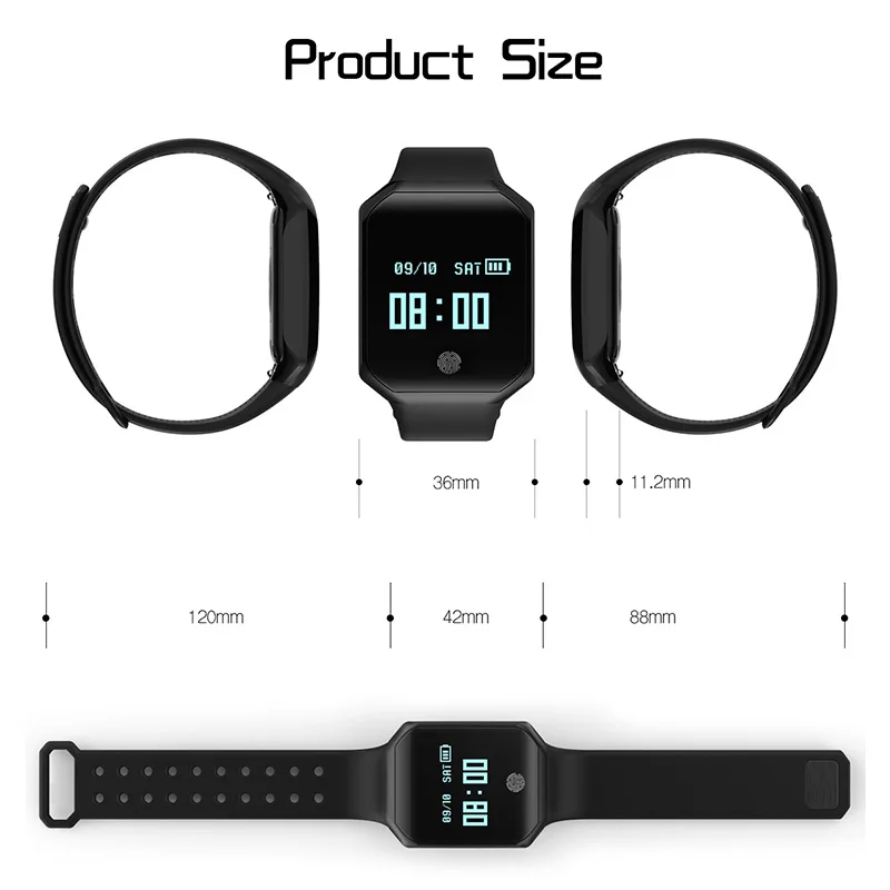 

Men Heart Rate Monitor Smart Watch Pedometer Sport Bracelet Bluetooth Man Wrist Watch Intelligent Women Smartwatch Waterproof