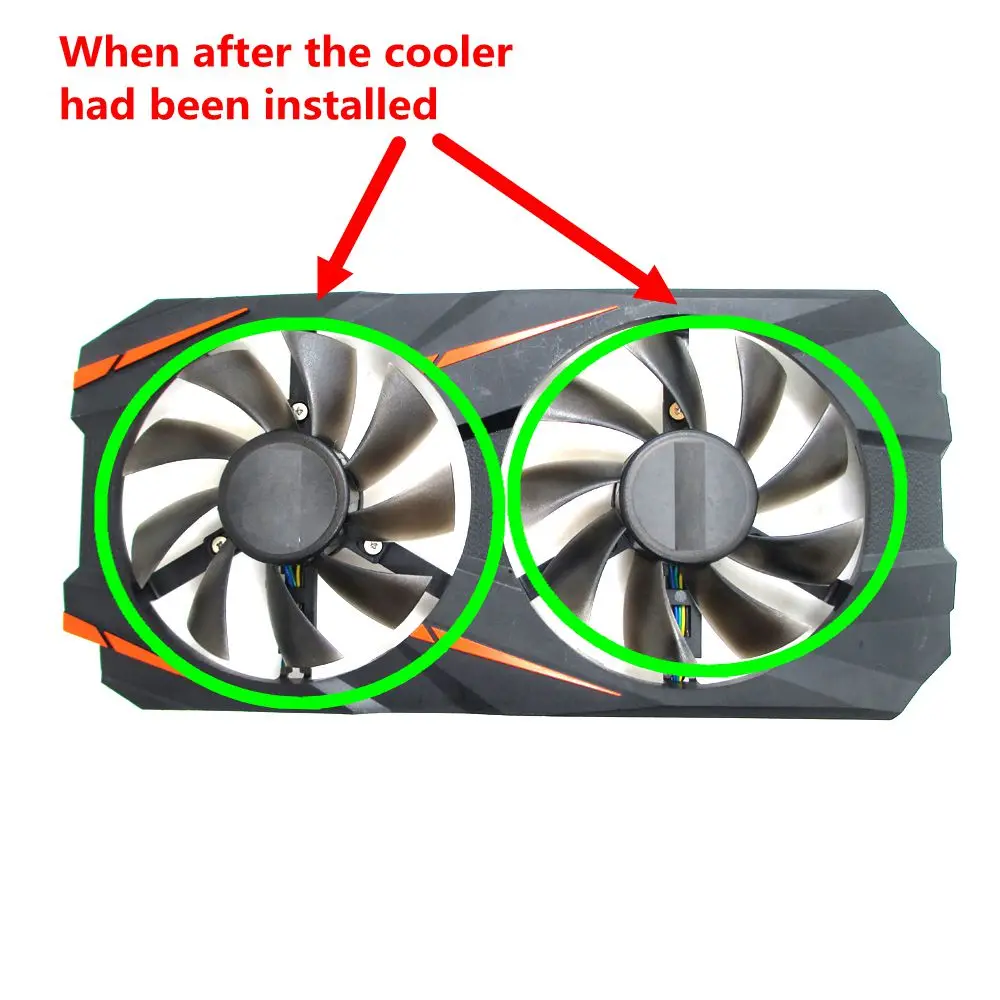 2 шт./лот 85 мм вентилятор gtx1070 GPU кулер для Gigabyte GTX 1070 WINDFORCE VGA карта Вентилятор