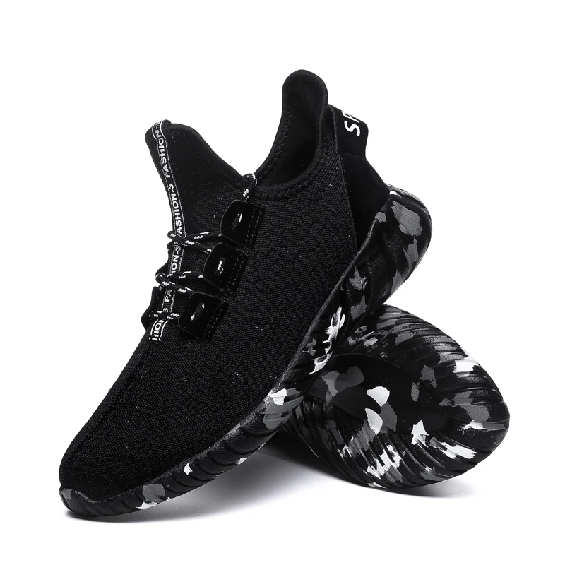 Новая мужская повседневная обувь дышащая из сетчатого материала на шнуровке