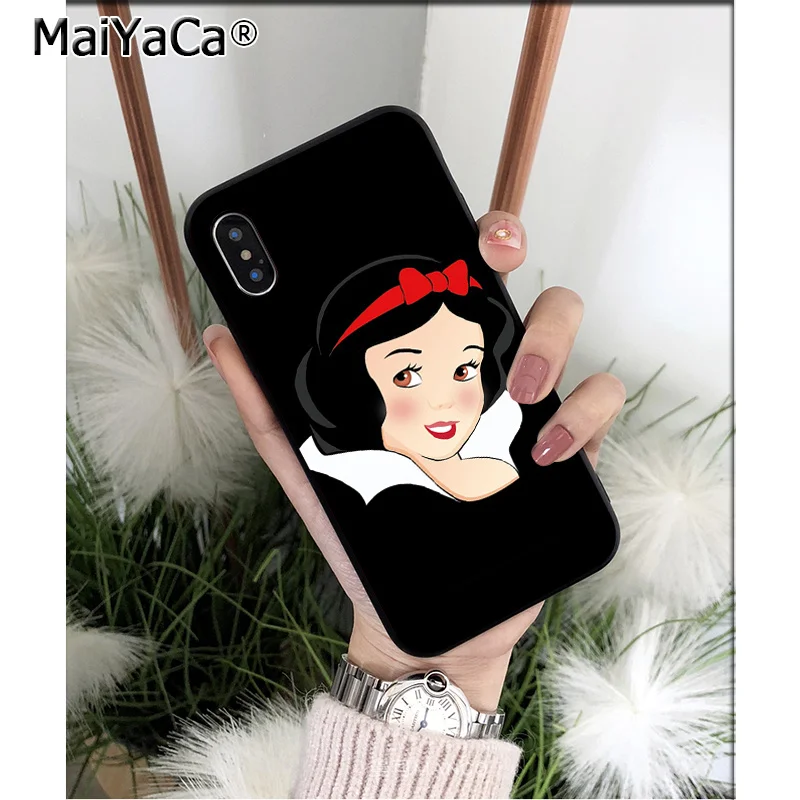 Чехол для мобильного телефона MaiYaCa мягкий черный силиконовый чехол Apple iPhone 8 7 6 6S