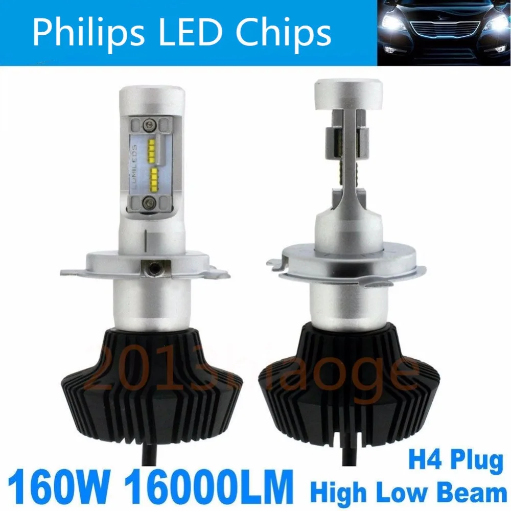 Пара автомобильных фар дальнего/ближсветильник света 16000LM H4 H7 H8 H11 H10 9004 9007 H13 с